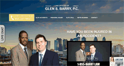 Desktop Screenshot of glensbarrylaw.com