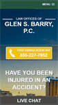 Mobile Screenshot of glensbarrylaw.com